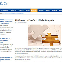 El M&A cae en Espaa el 18% hasta agosto